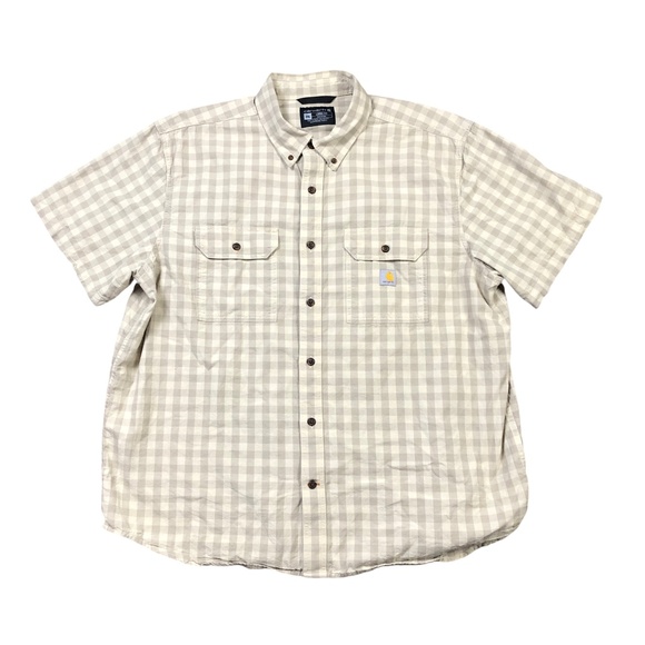 Carhartt Outdoor Workwear Loose Fit Plaid Button Down Shirt Mens 2XL - Picture 1 of 4